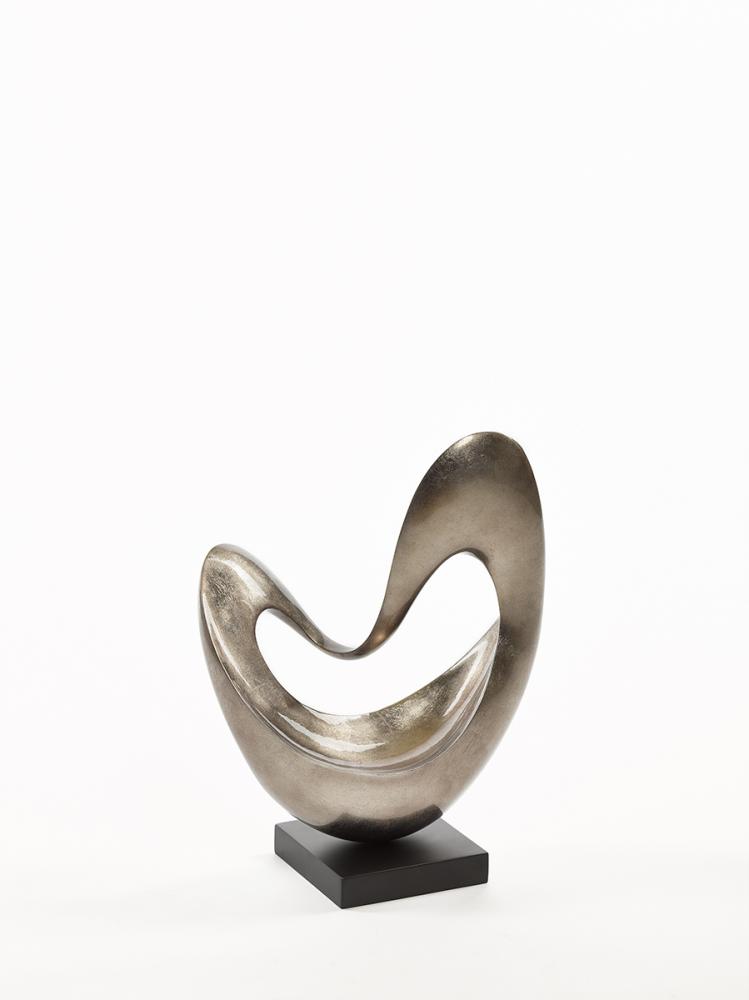 Ineenstorting avontuur Intrekking 683 SI Abstract Sculpture Warm Silver 34 x 15 x 46 cm 4 KG - dvdsign shop