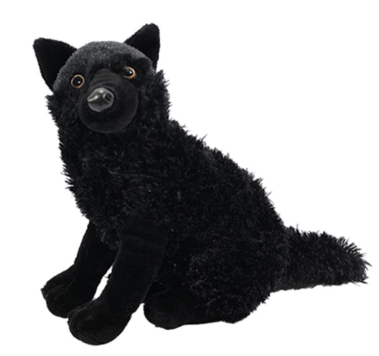 peluche loup noir