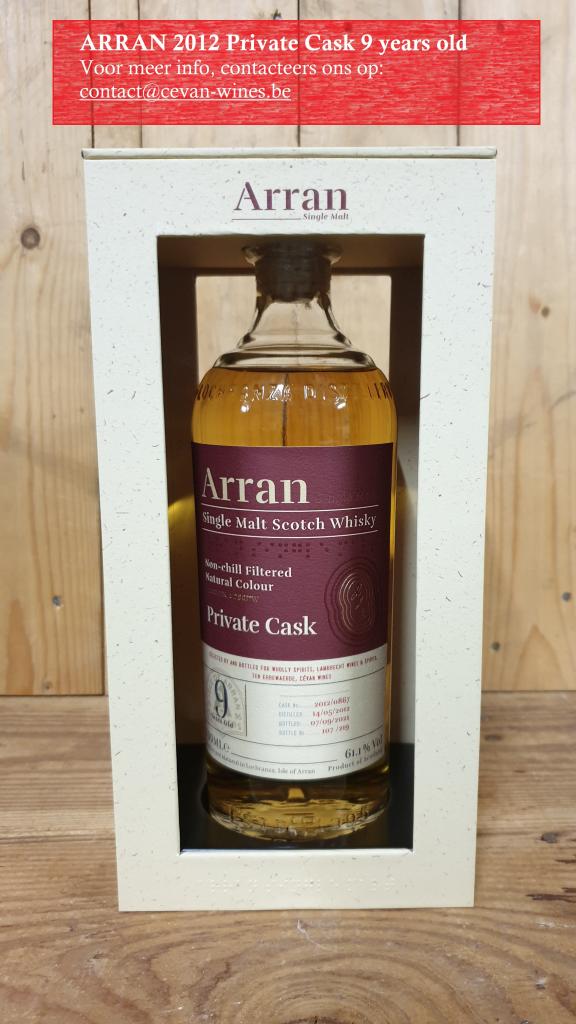 Arran 2012 Private Cask 9 years old