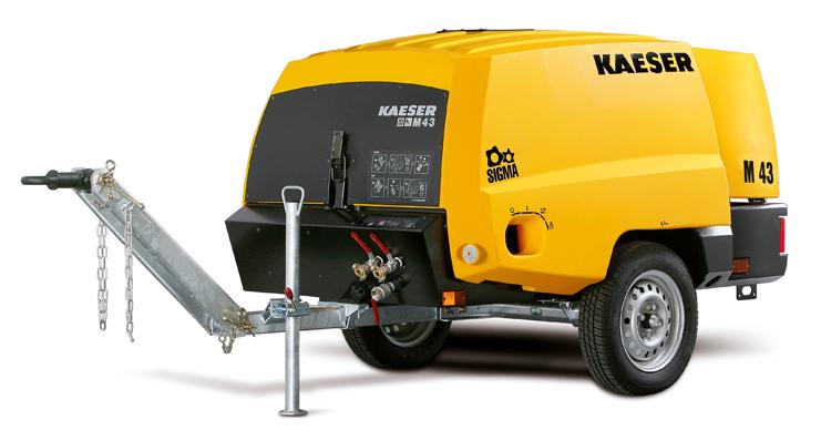 partij Versterken Weigeren Mobiele Compressor Kaeser M43 - Verkoop, verhuur en onderhoud van alle  bouwmachines, bouwmaterialen en landbouwmachines, HST